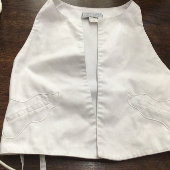 Vintage Howard Wolf wide leg gaucho pants with vest. Size S/26. - Picture 9 of 11